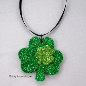 Sparkly Shamrock Necklace